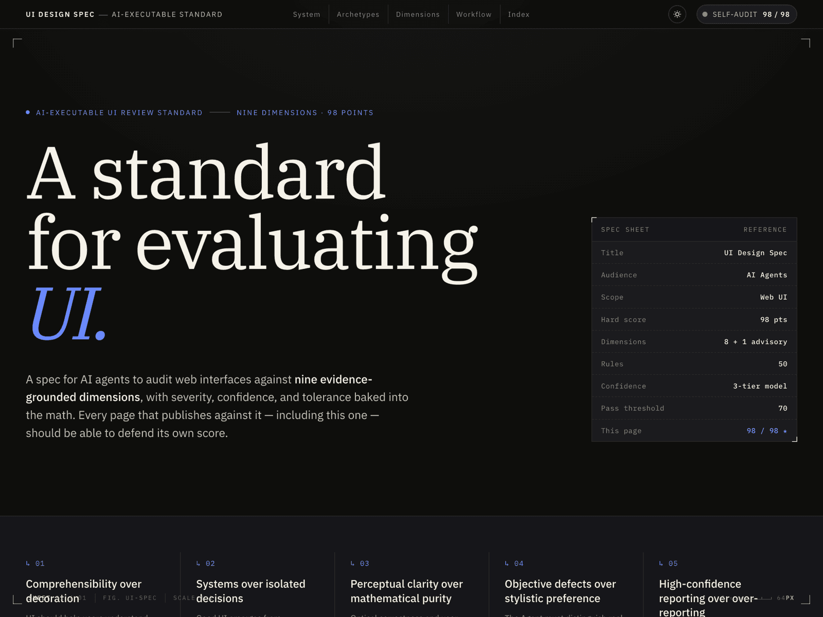 UI Design Spec
