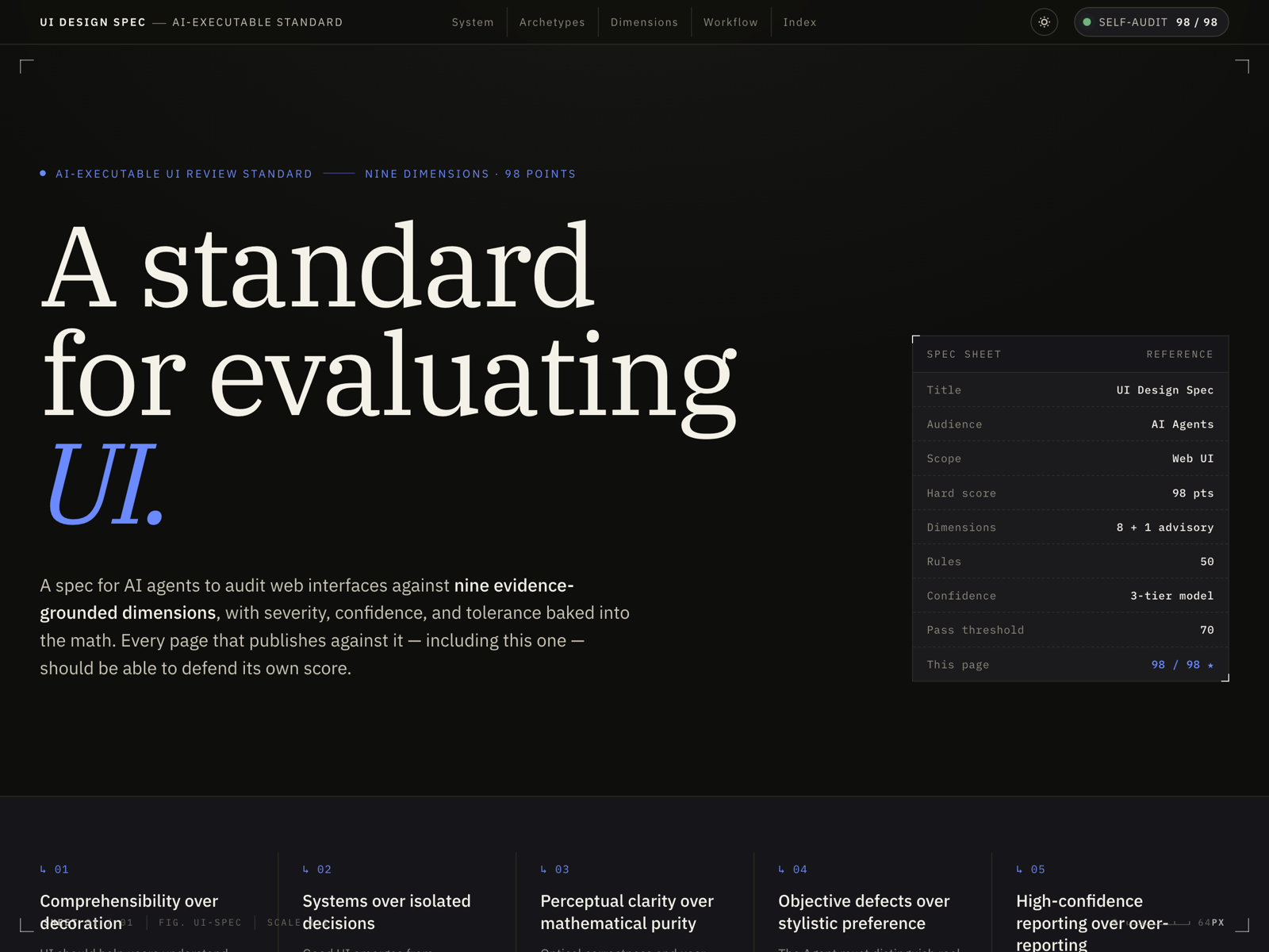 UI Design Spec